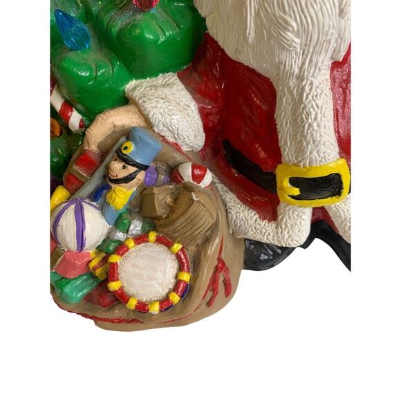 Vintage Ceramic Christmas Tree Top Only 10" Santa Replacement - Picture 3 of 8